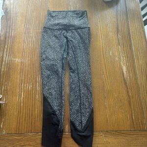 LULULEMON SE Wunder Under Pant Hi-Rise Laser Cut Sz 2 Luon Ripple Jacquard Black